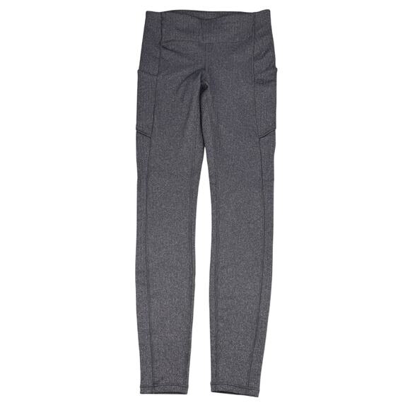 LULULEMON Speed Up Tight 28" Sz 4 Power Luxtreme Variegated Knit lack Heathered - Picture 8 of 12